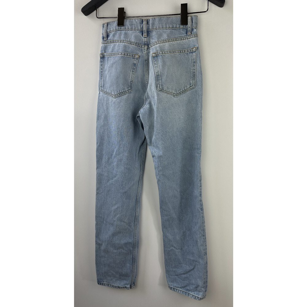 NWT Reformation Jeans Cynthia High Rise Straight Jeans Tahoe Light Wash Blue 23 - Picture 10 of 10